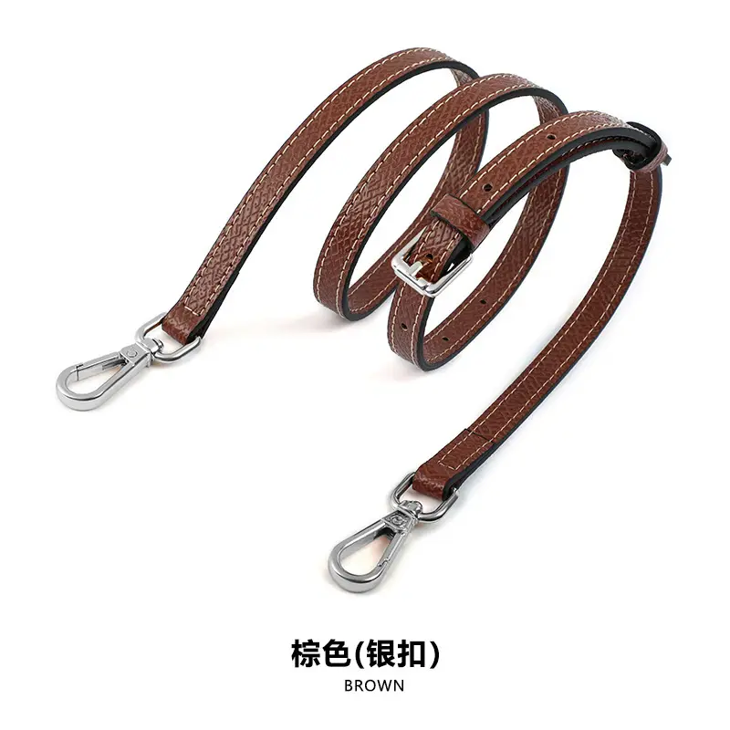 Ma Huangshi Brown Leather Mini Bag with Strap & Buckle Modification - Image 95