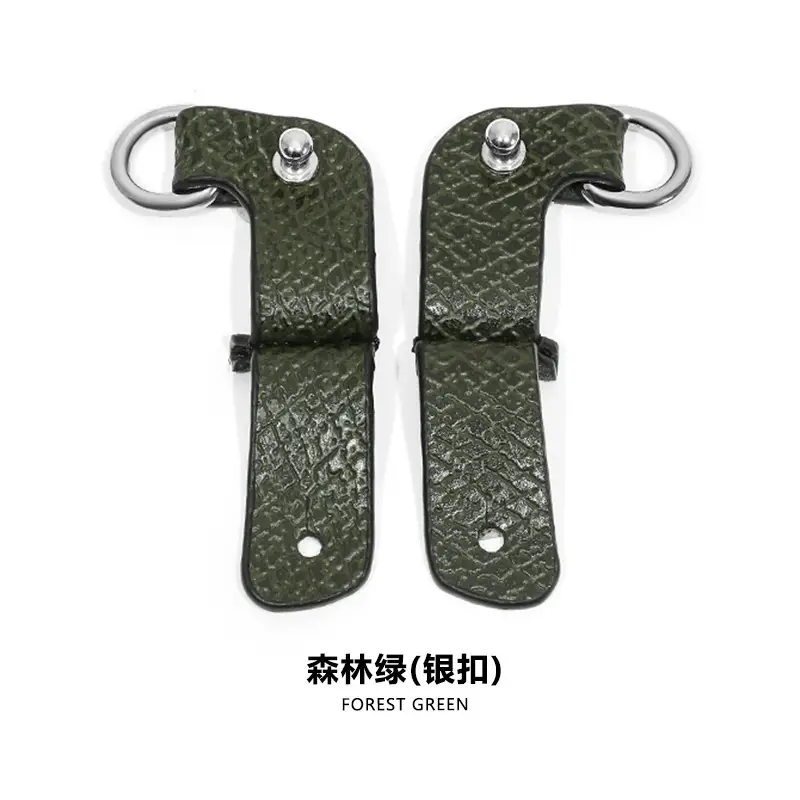 Ma Huangshi Brown Leather Mini Bag with Strap & Buckle Modification - Image 41