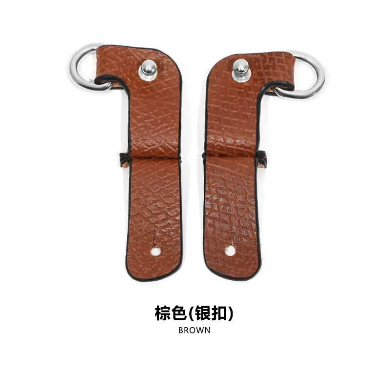 Ma Huangshi Brown Leather Mini Bag with Strap & Buckle Modification - Image 46