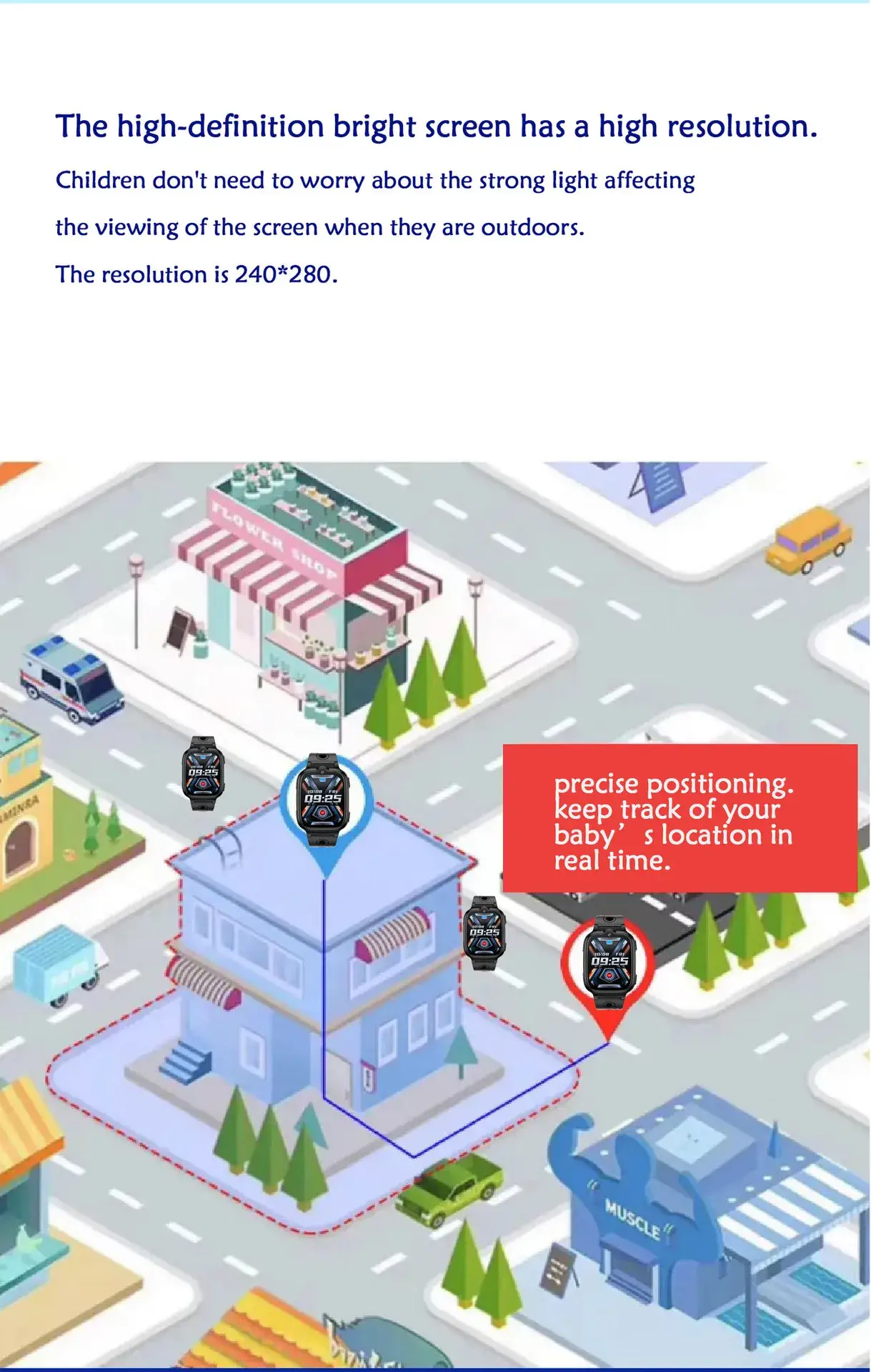 Pink Smart Watch for Kids with Network & Micro Chat Features — feature 7