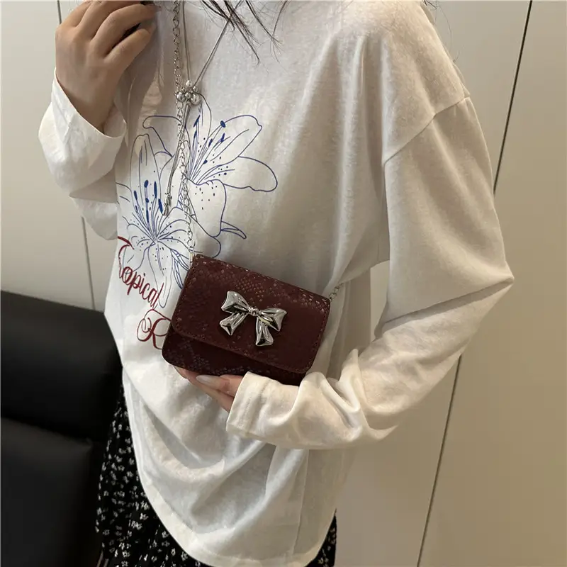 White Bow Crossbody Bag for Women 2025 - Image 7