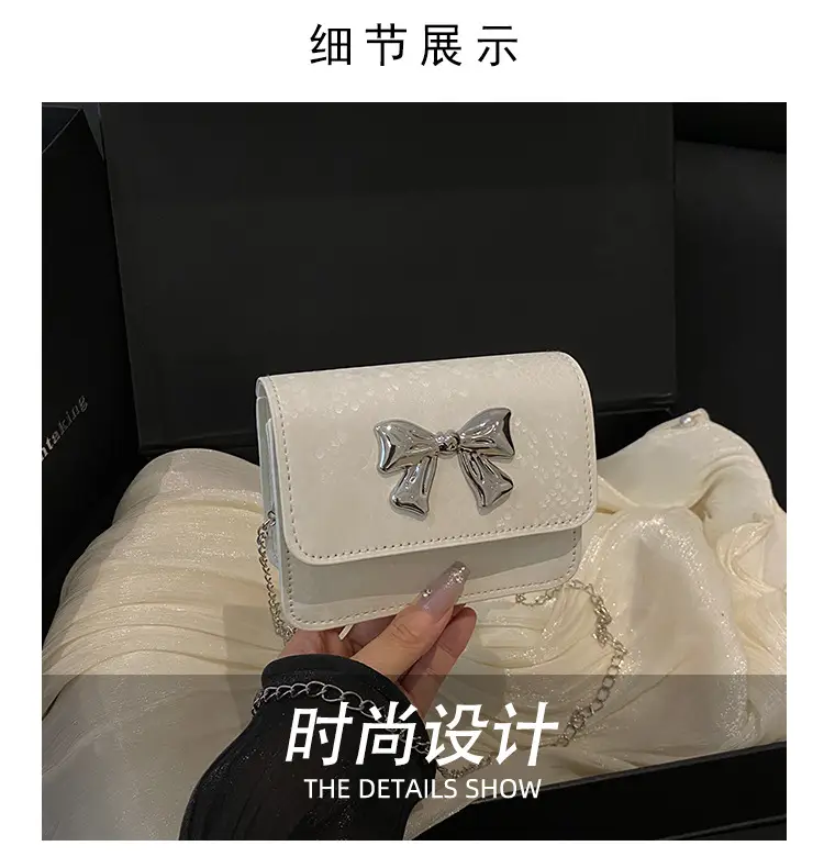 White Bow Crossbody Bag for Women 2025 — feature 5