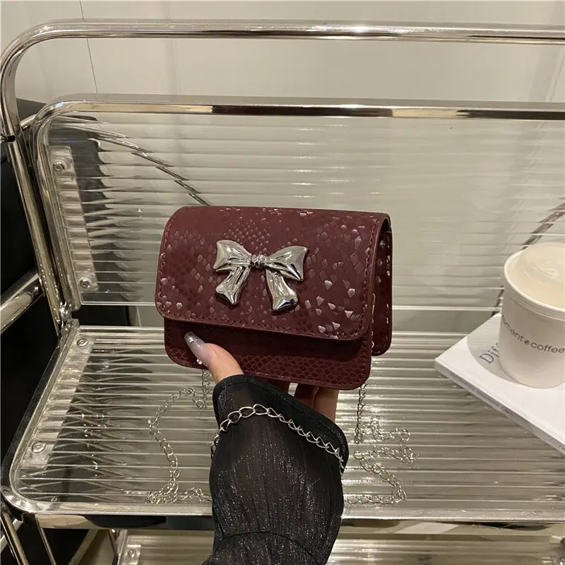 White Bow Crossbody Bag for Women 2025 - Image 3