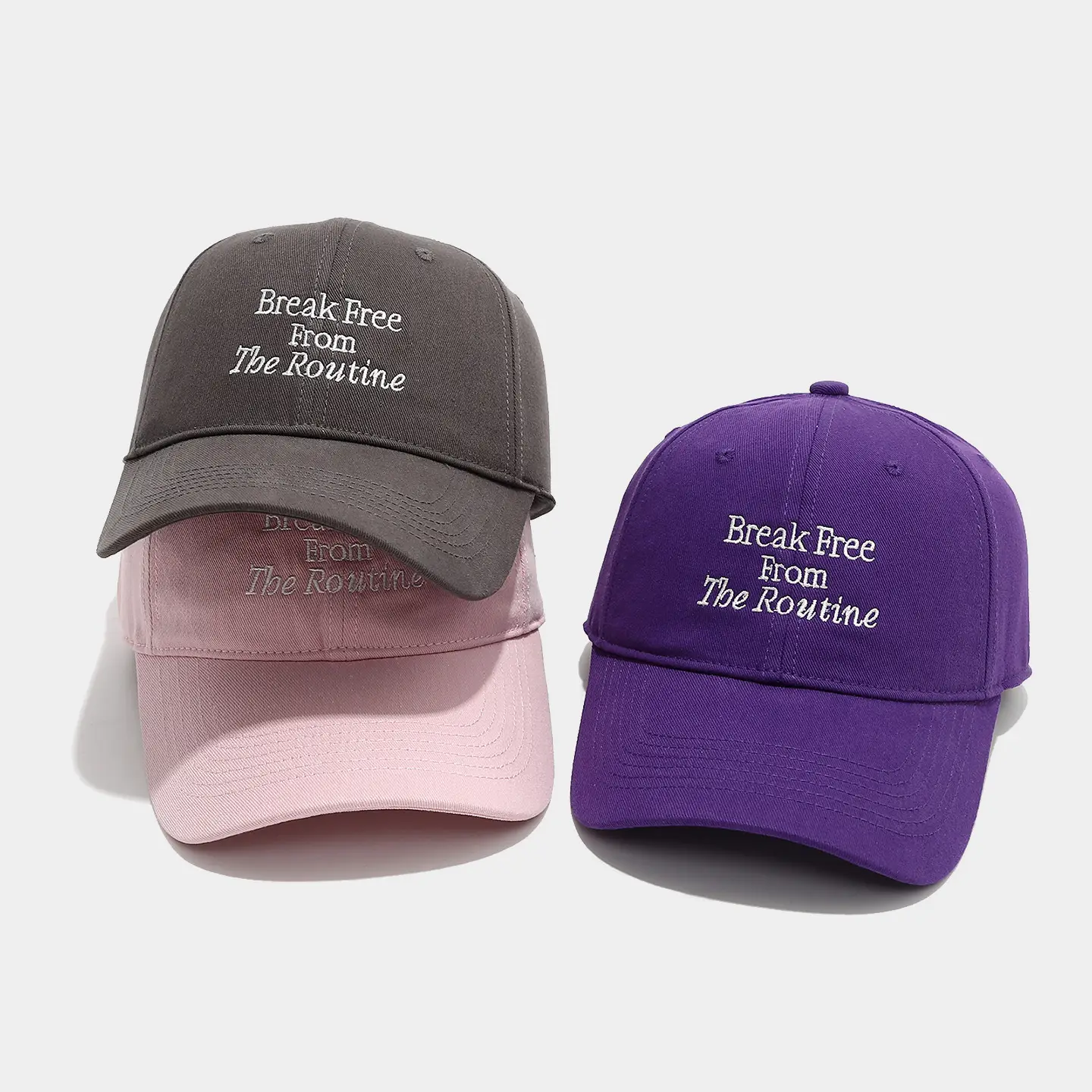 Break Free Cotton Baseball Cap for Women Red Blue - Image 9
