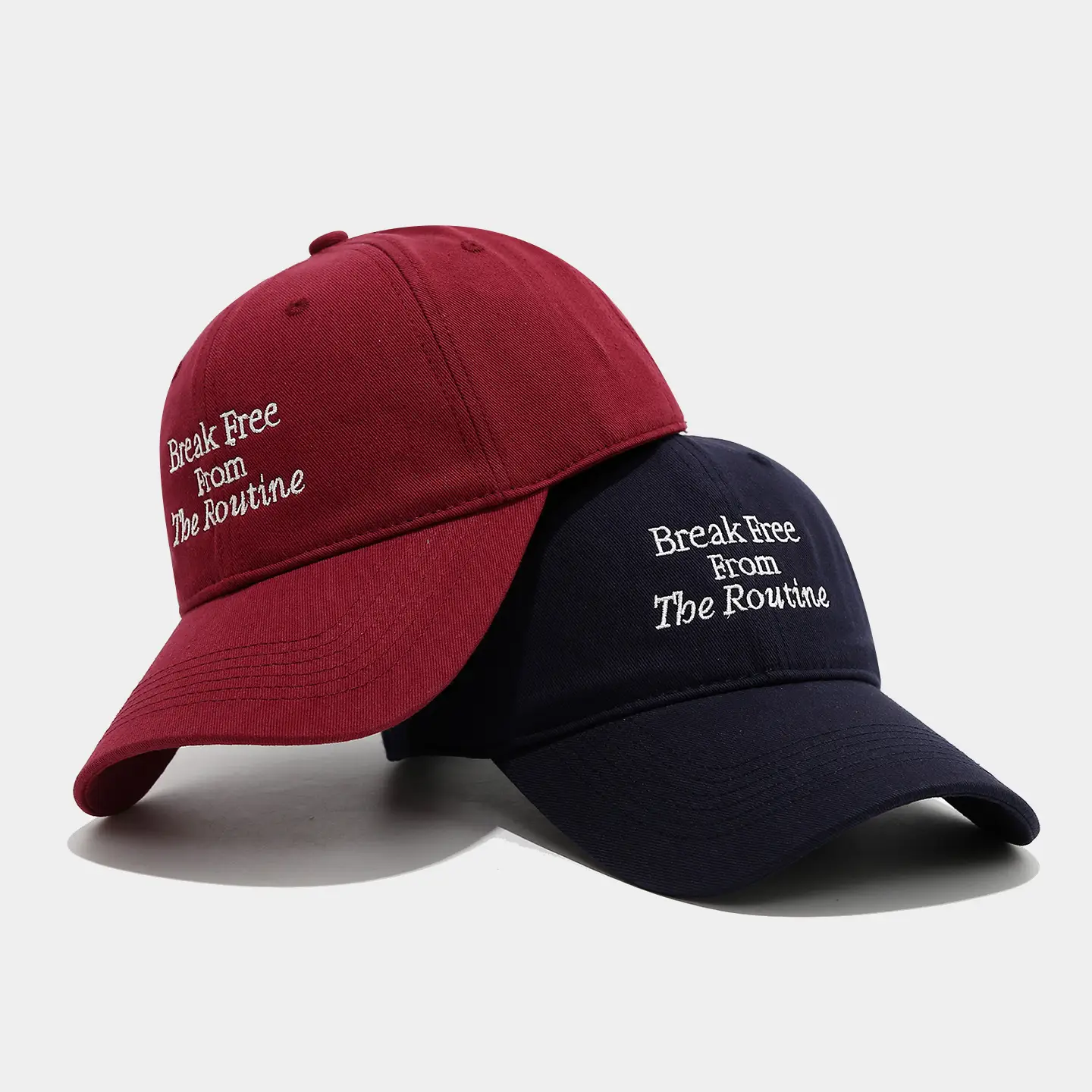 Break Free Cotton Baseball Cap for Women Red Blue - Image 10