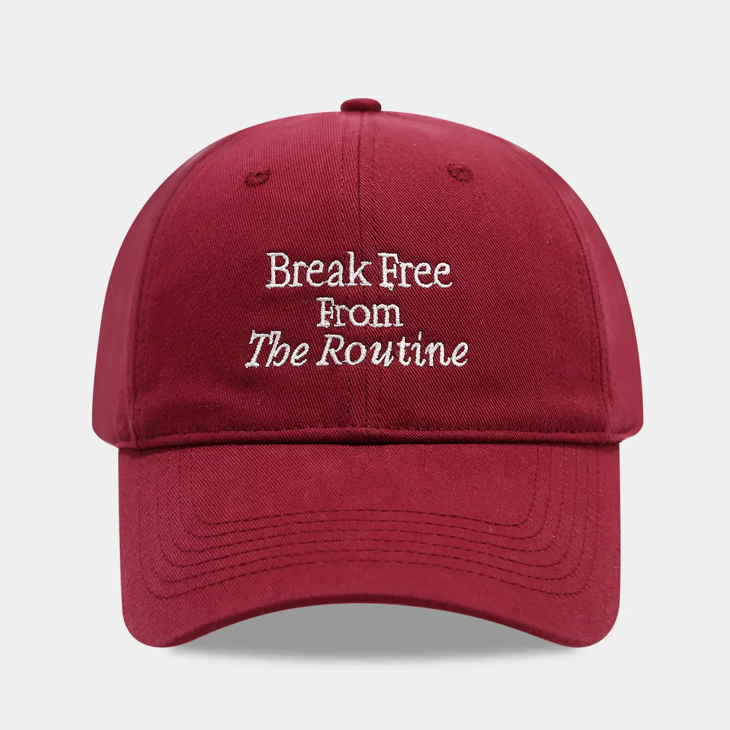 Break Free Cotton Baseball Cap for Women Red Blue - Image 5