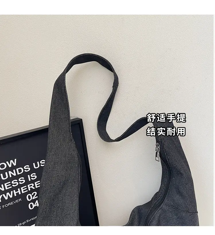 Japanese Embroidered Denim Crossbody Bag for Women — feature 6
