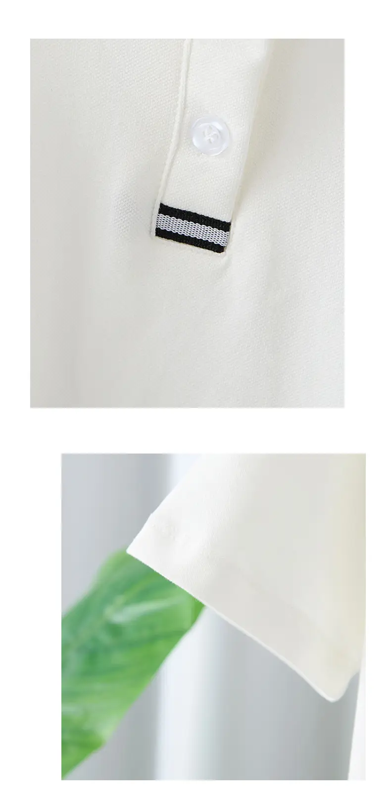Boys Cotton Polo Shirt Black White Summer 2025 — feature 9