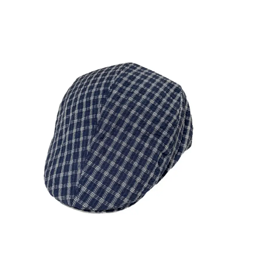 Women Retro Plaid Baseball Cap Spring Summer Thin Breathable - Image 7