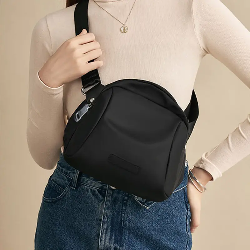 Black Nylon Crossbody Bag for Women 2025 - Image 3