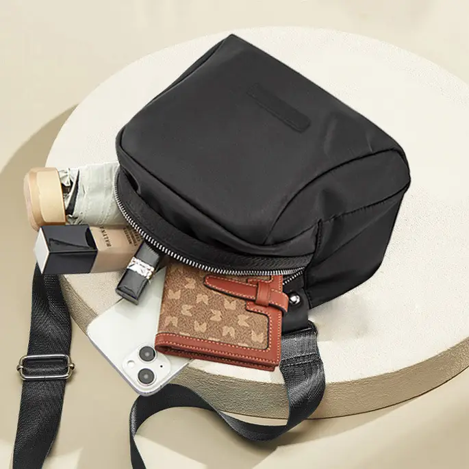 Black Nylon Crossbody Bag for Women 2025 - Image 4