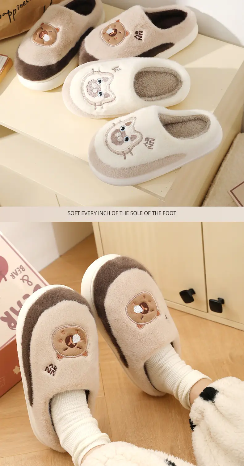 Women Winter Cotton Slippers Thick Non-Slip Warm — feature 11
