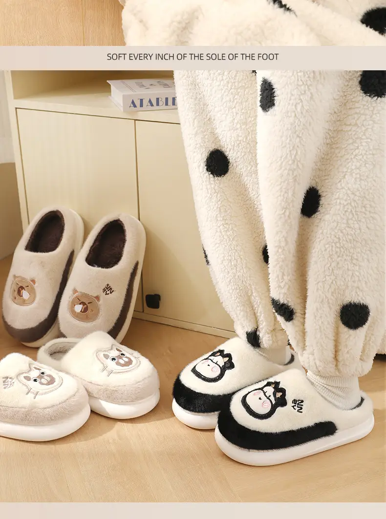 Women Winter Cotton Slippers Thick Non-Slip Warm — feature 12