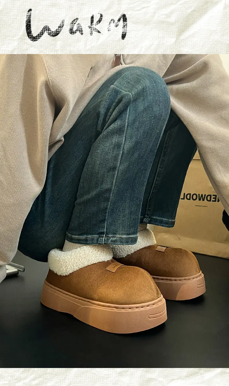 Women Winter Warm Cotton Slippers with Heel Cover — feature 14