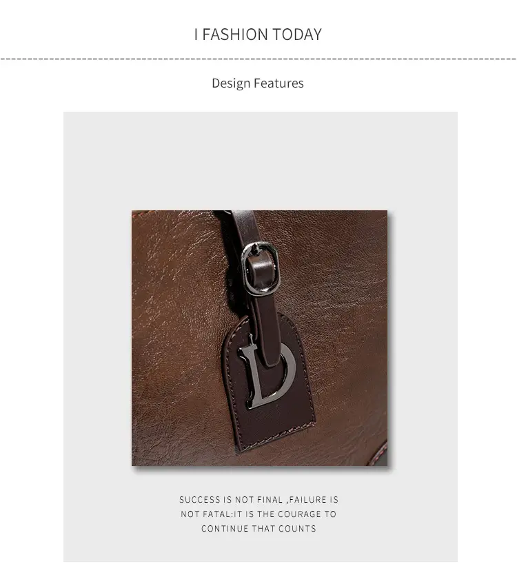Black Leather Crossbody Bag with D-Logo for Women — feature 2