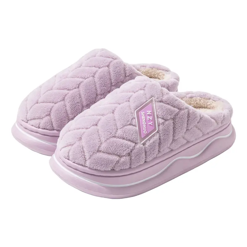 Women Cotton Warm Slippers Baotou Winter Soft Sole - Image 9