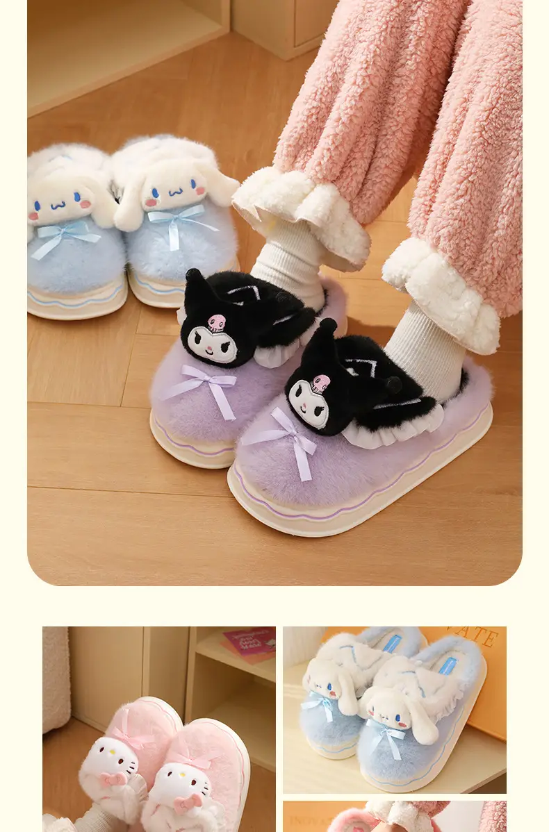 New Sanrio Kt Cat Warm Pink Slippers — feature 14