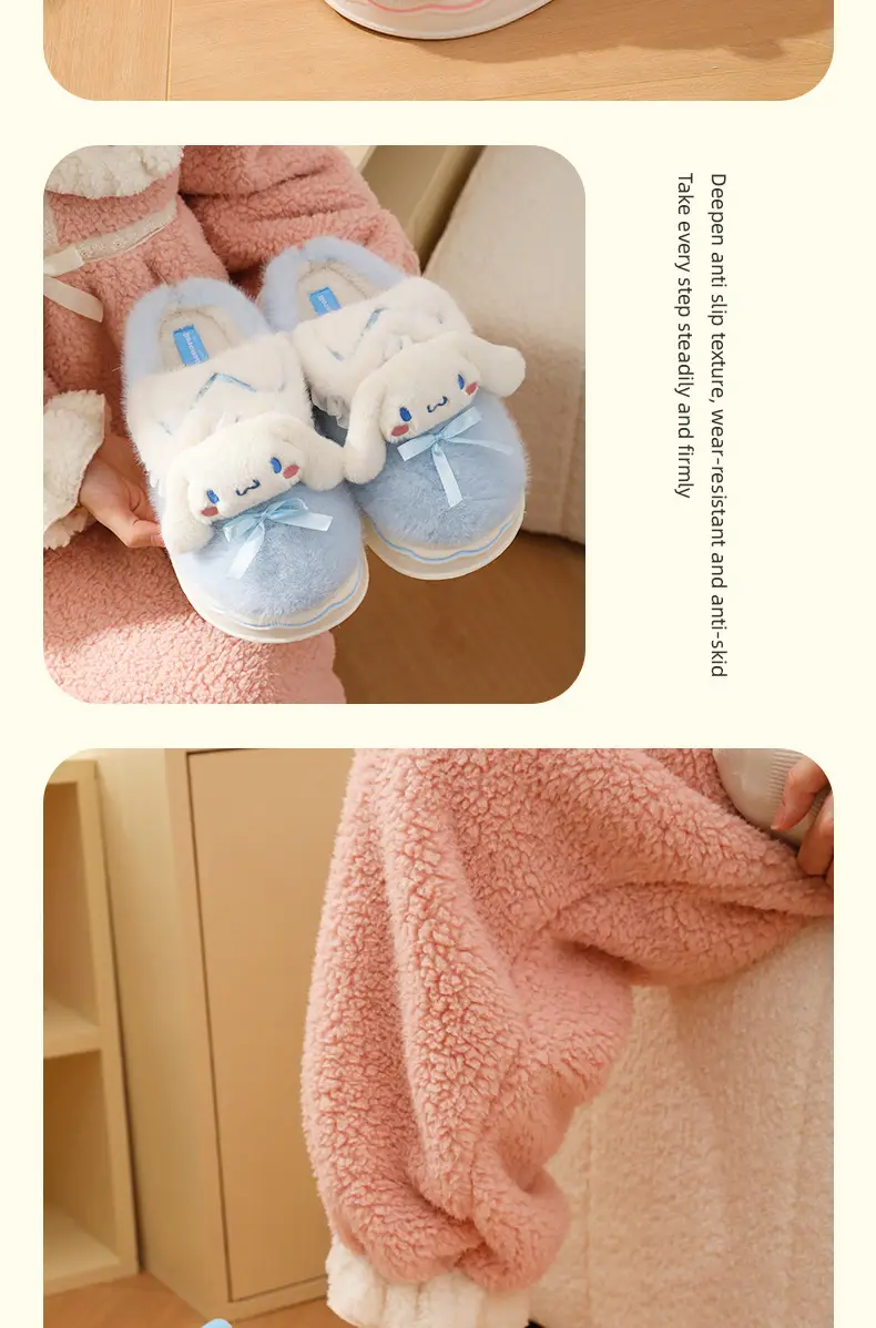 New Sanrio Kt Cat Warm Pink Slippers — feature 16