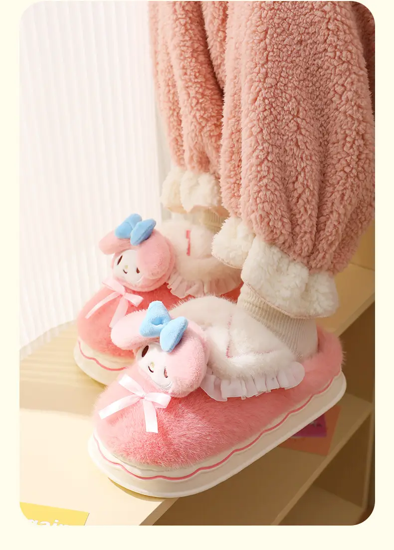 New Sanrio Kt Cat Warm Pink Slippers — feature 18