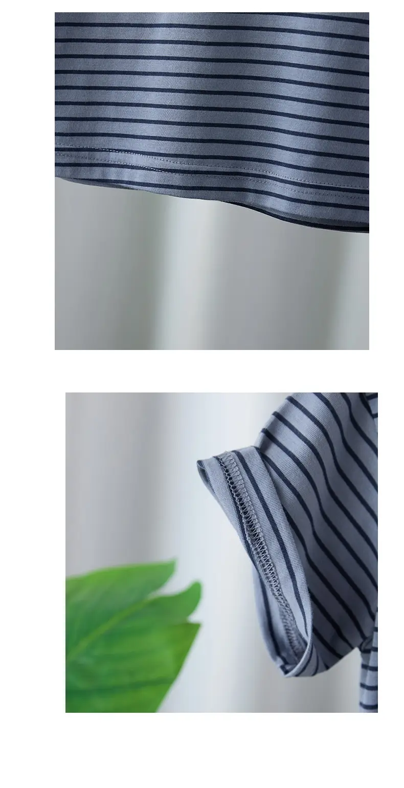 Striped Kids T-Shirt Boys 2025 Summer Medium to XL — feature 11