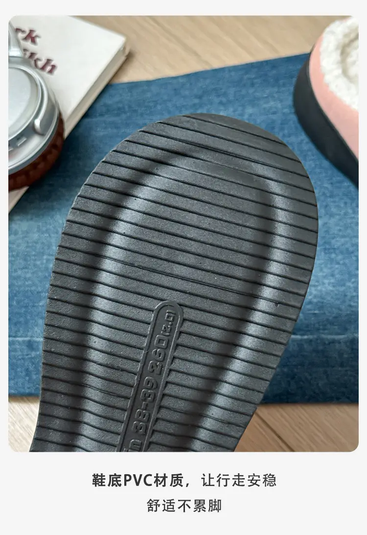 Foreign Trade Cotton Slippers for Women in Autumn and Winter Indoor Non-Slip Thick-Soled Home Toe-Toe Outer Wear Warm and Fashionable Cross-Border Cotton Slippers for Men — feature 22