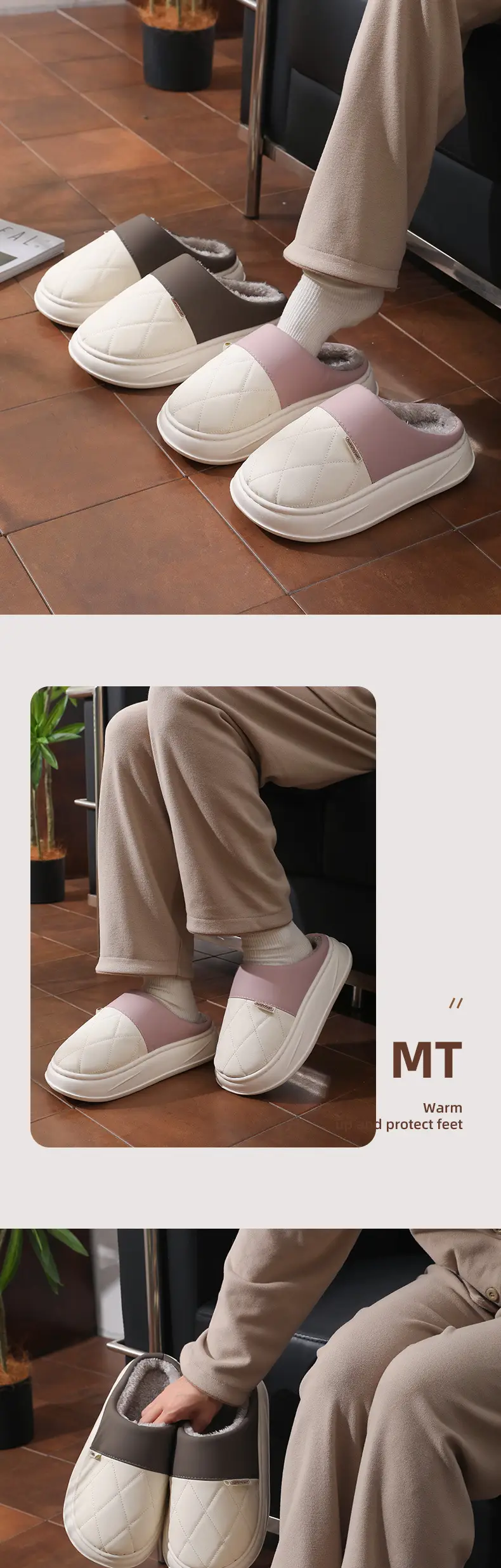 Women Warm Fleece Lined Slippers Winter Indoor — feature 8