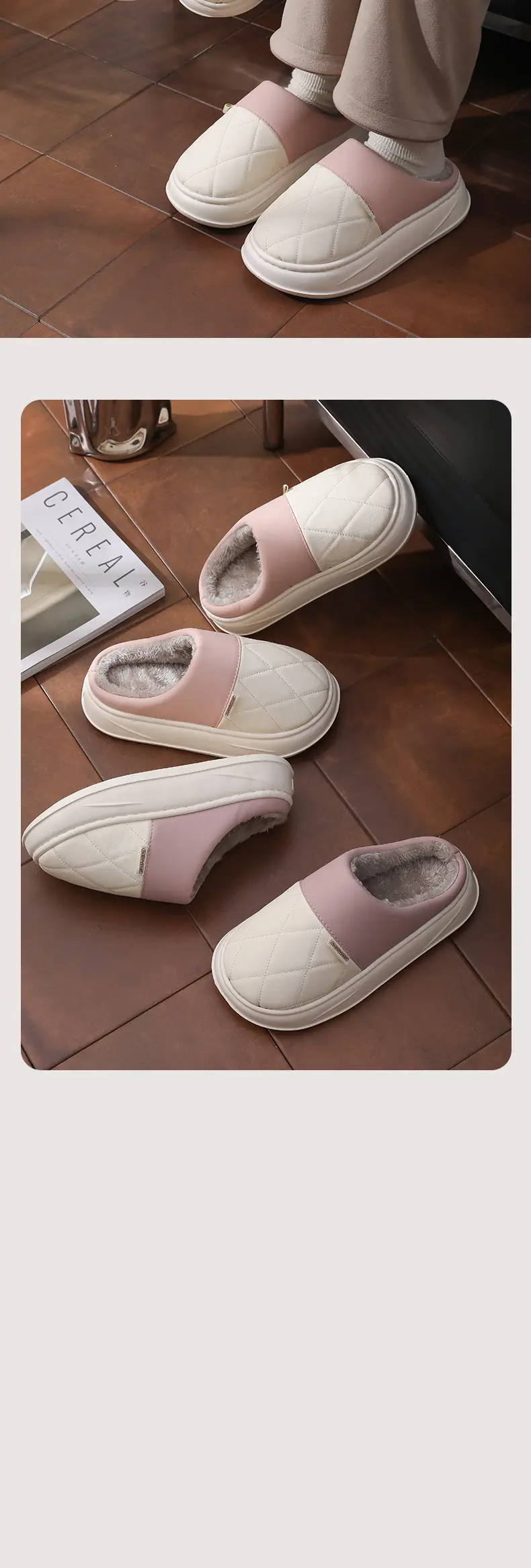 Women Warm Fleece Lined Slippers Winter Indoor — feature 9