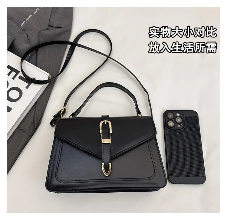 Retro Spliced Satchel Bag for Women Brown Brown — feature 13