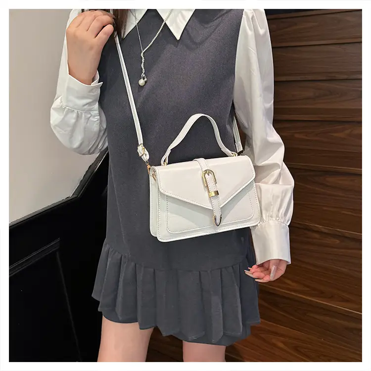 Retro Spliced Satchel Bag for Women Brown Brown — feature 24