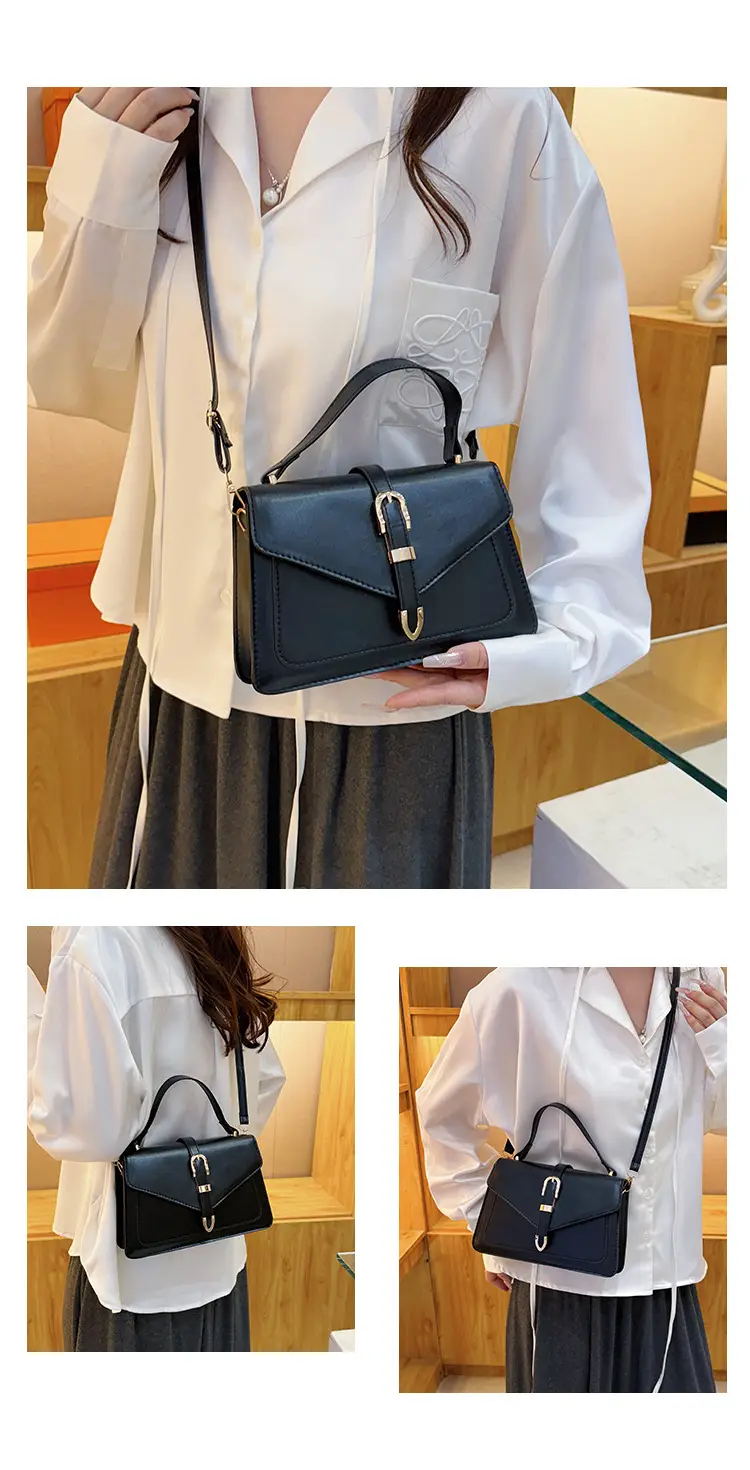 Retro Spliced Satchel Bag for Women Brown Brown — feature 30
