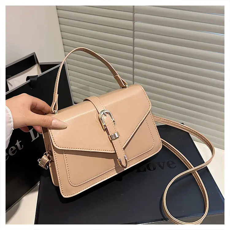 Retro Spliced Satchel Bag for Women Brown Brown — feature 35
