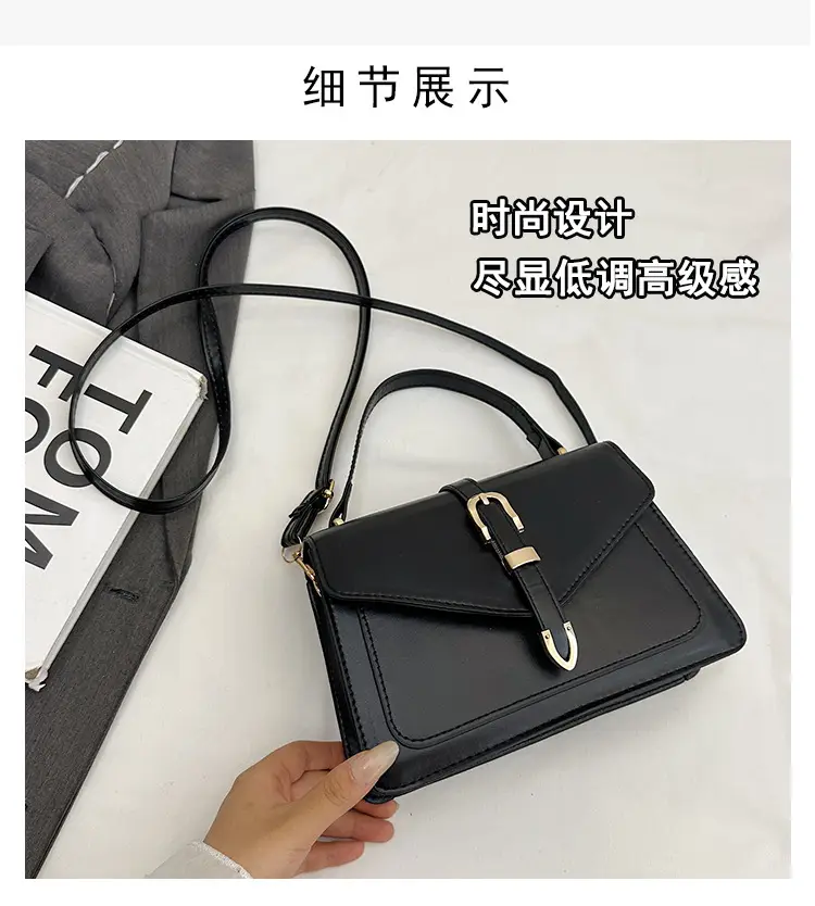 Retro Spliced Satchel Bag for Women Brown Brown — feature 6