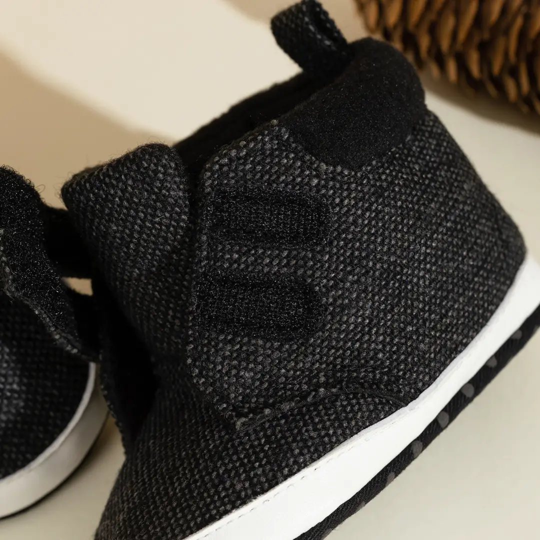 Spring and Autumn 0-1 Year Old Boy's Casual Shoes Soft Sole Velcro High-Top Baby Shoes in Stock Cross-Border Baby Shoes - Image 4