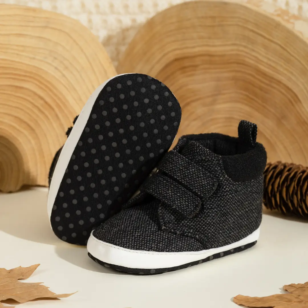 Spring and Autumn 0-1 Year Old Boy's Casual Shoes Soft Sole Velcro High-Top Baby Shoes in Stock Cross-Border Baby Shoes — feature 10
