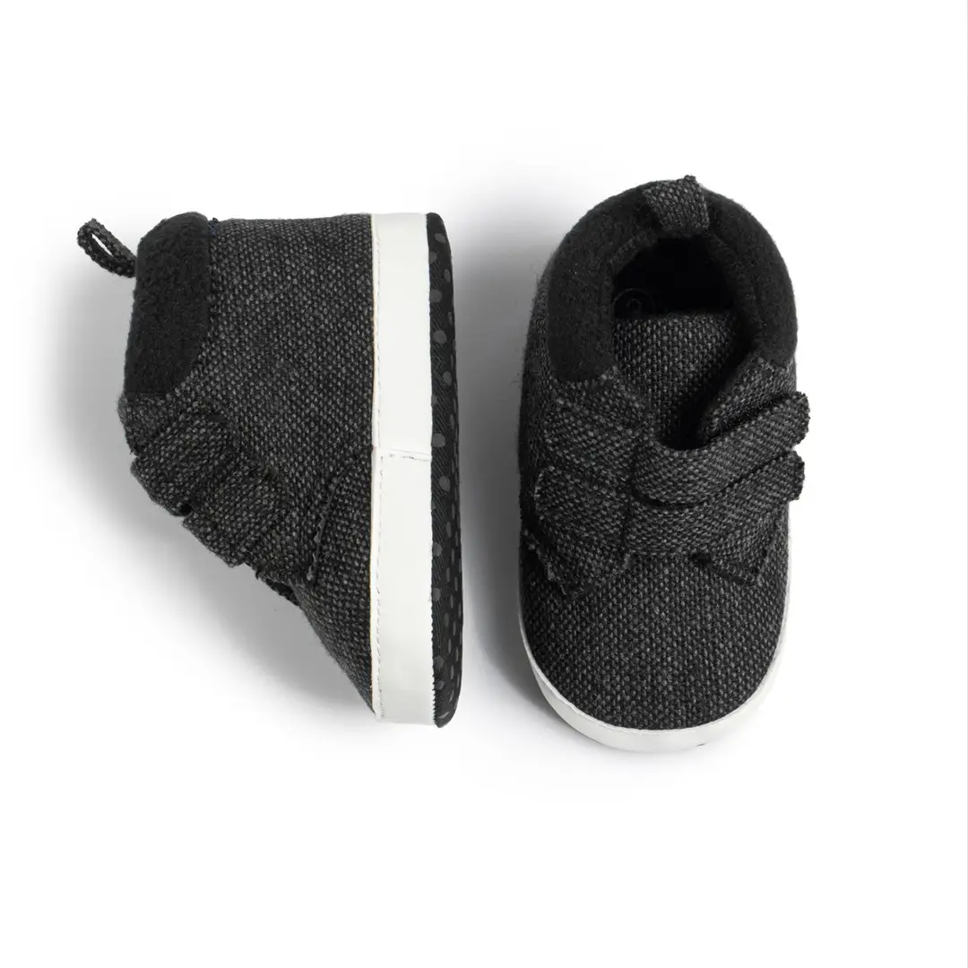 Spring and Autumn 0-1 Year Old Boy's Casual Shoes Soft Sole Velcro High-Top Baby Shoes in Stock Cross-Border Baby Shoes — feature 17