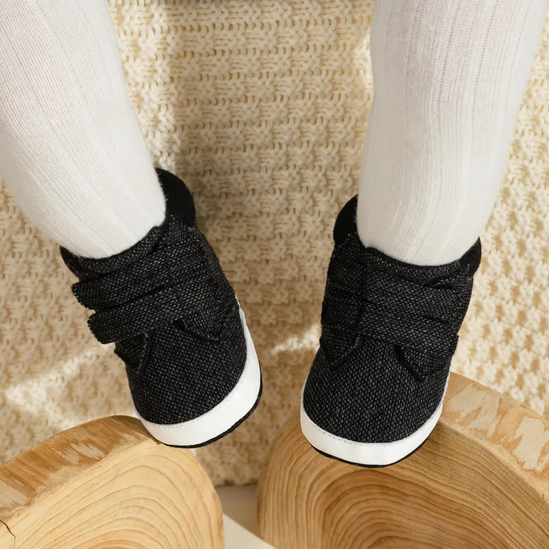 Spring and Autumn 0-1 Year Old Boy's Casual Shoes Soft Sole Velcro High-Top Baby Shoes in Stock Cross-Border Baby Shoes — feature 4