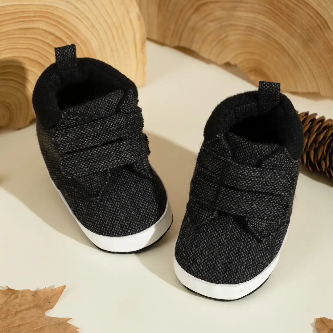 Spring and Autumn 0-1 Year Old Boy's Casual Shoes Soft Sole Velcro High-Top Baby Shoes in Stock Cross-Border Baby Shoes — feature 6