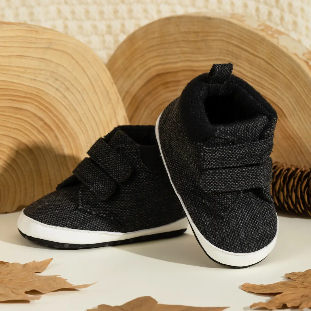 Spring and Autumn 0-1 Year Old Boy's Casual Shoes Soft Sole Velcro High-Top Baby Shoes in Stock Cross-Border Baby Shoes — feature 8