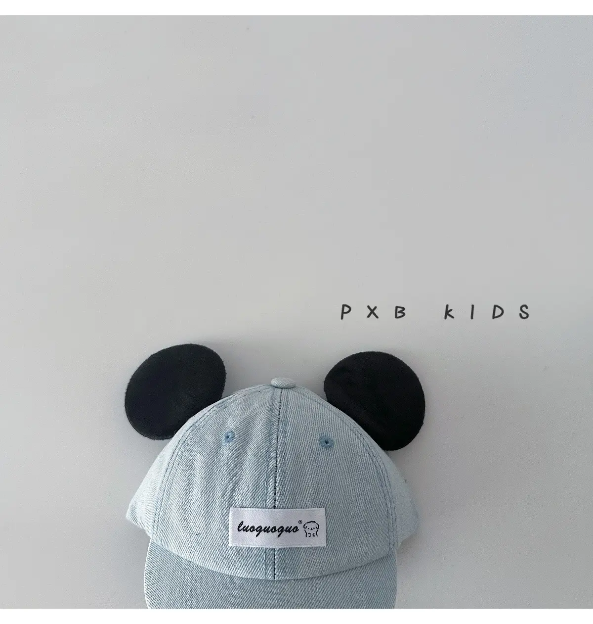 Cute Mickey Butt Duck Cap Infant Fashionable Big Ears Bow Cowboy Hat Sun Hat — feature 15