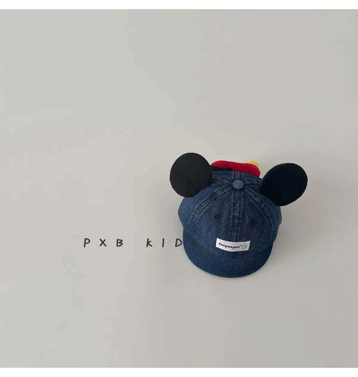 Cute Mickey Butt Duck Cap Infant Fashionable Big Ears Bow Cowboy Hat Sun Hat — feature 19