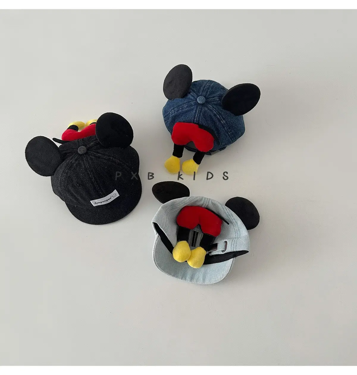 Cute Mickey Butt Duck Cap Infant Fashionable Big Ears Bow Cowboy Hat Sun Hat — feature 2
