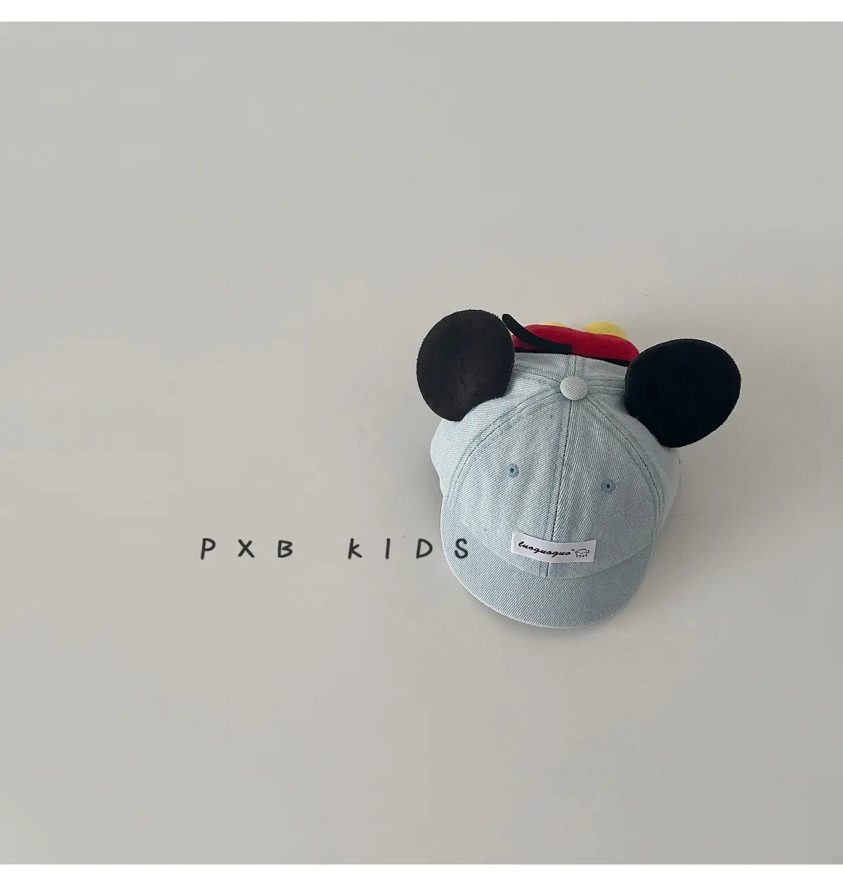 Cute Mickey Butt Duck Cap Infant Fashionable Big Ears Bow Cowboy Hat Sun Hat — feature 20