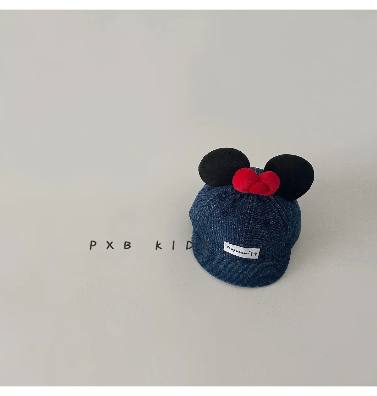 Cute Mickey Butt Duck Cap Infant Fashionable Big Ears Bow Cowboy Hat Sun Hat — feature 22
