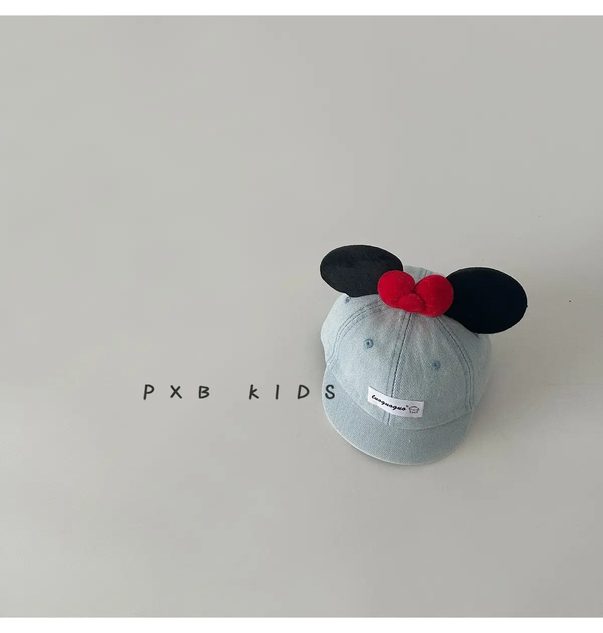 Cute Mickey Butt Duck Cap Infant Fashionable Big Ears Bow Cowboy Hat Sun Hat — feature 23