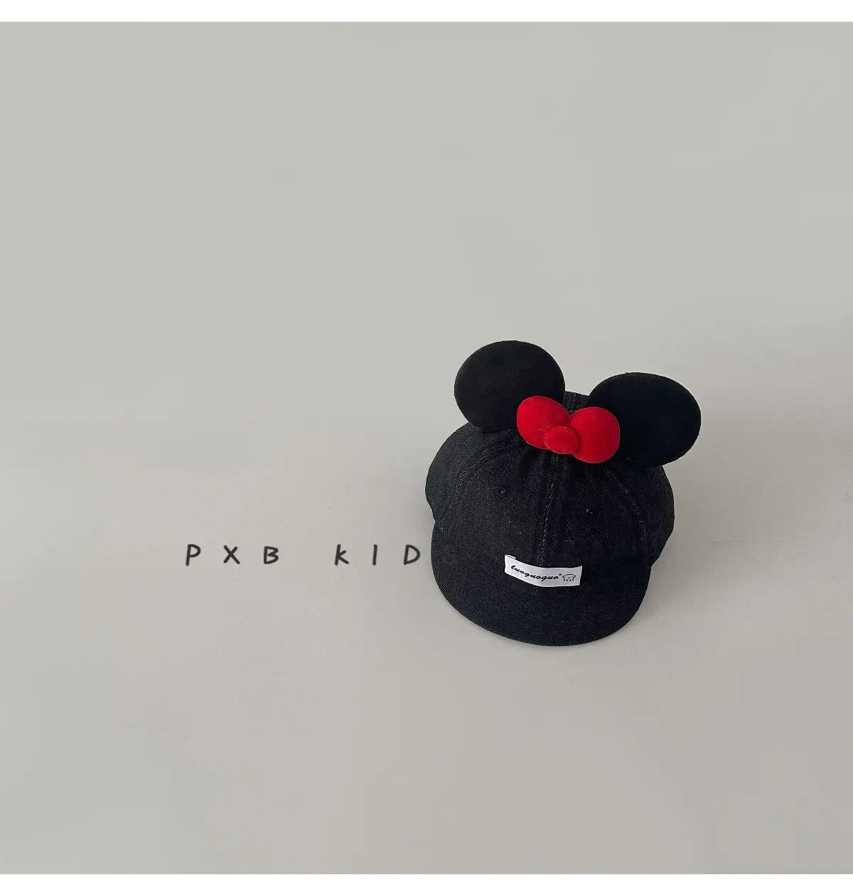 Cute Mickey Butt Duck Cap Infant Fashionable Big Ears Bow Cowboy Hat Sun Hat — feature 24