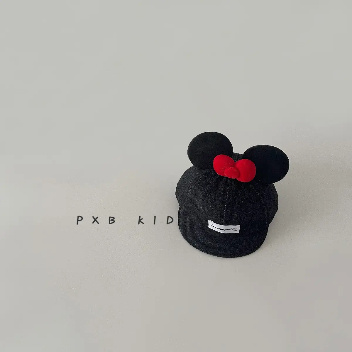 Cute Mickey Butt Duck Cap Infant Fashionable Big Ears Bow Cowboy Hat Sun Hat - Image 6