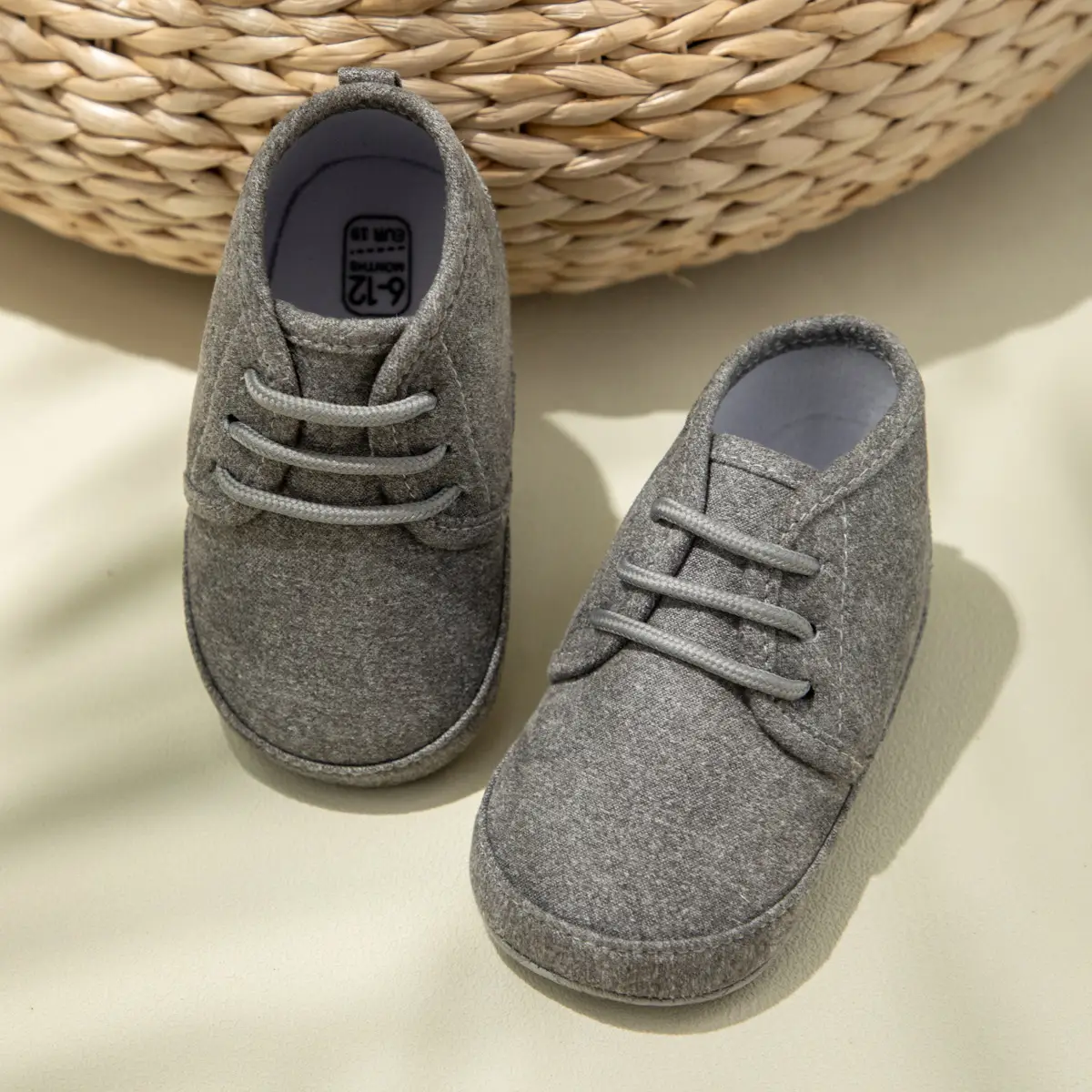 Lace-Up Slip-On Toddler Shoes Soft Sole 0-1Yrs