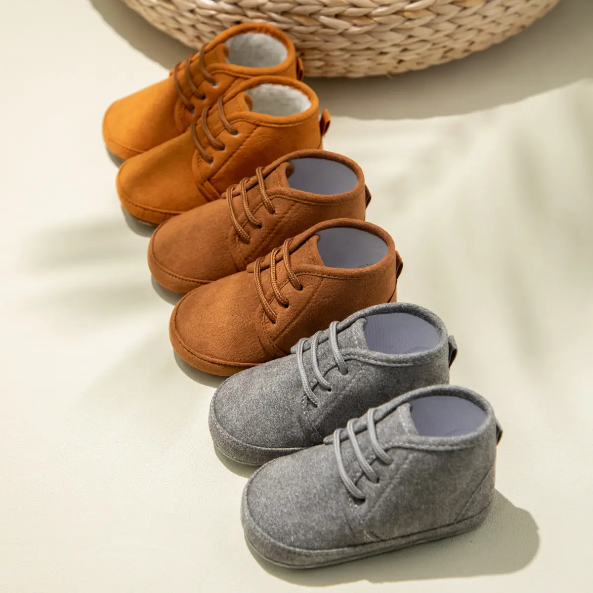 Lace-Up Slip-On Toddler Shoes Soft Sole 0-1Yrs — feature 17