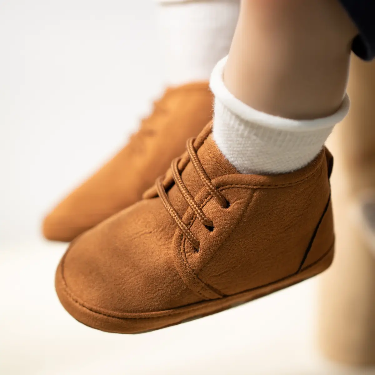 Lace-Up Slip-On Toddler Shoes Soft Sole 0-1Yrs — feature 5