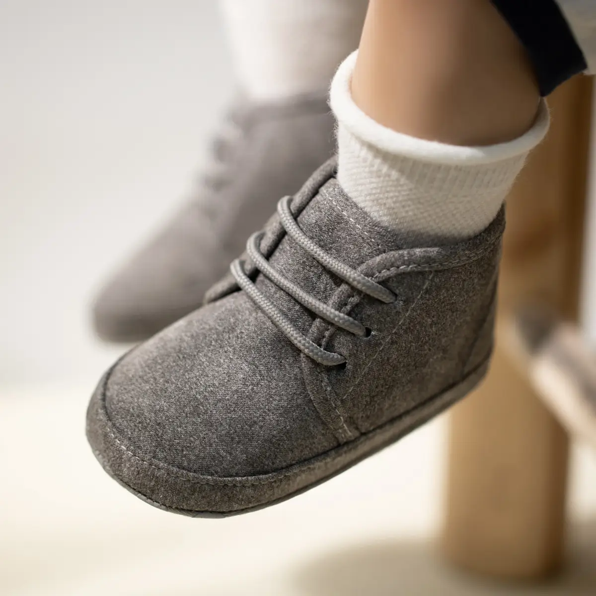Lace-Up Slip-On Toddler Shoes Soft Sole 0-1Yrs — feature 9
